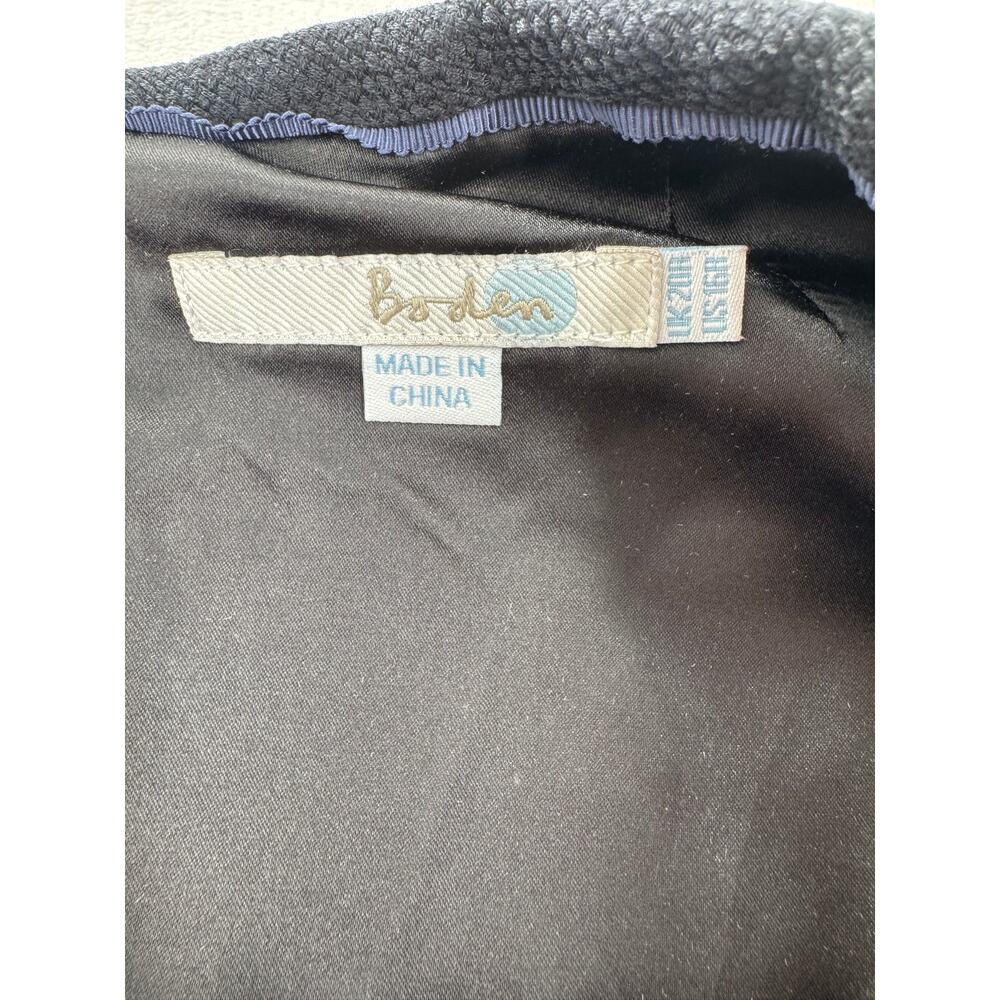 Boden Martha Black Dress Vintage Inspired Knee Length Sheath Pockets Plus 20 - Picture 10 of 10
